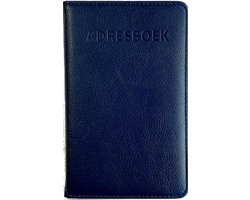 Adresboek - Alfabet A t/m Z - 10.5x17cm - Donkerblauw - Gratis Verzonden