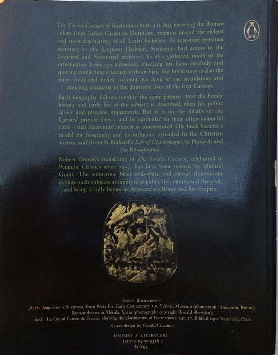 The Twelve Caesars, Suetonius 9780140054163 Boeken