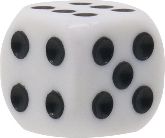 DSLSQD 10 Stuks Gekleurde Polyedrische 6-Zijdige Dobbelstenen Set, 16 mm Acryl, Voor Klaslokaal en Bordspellen (Blauw