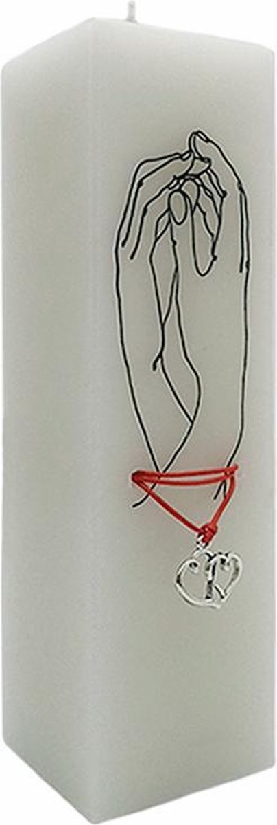 Liefdes Cadeau Love Cadeau Kaars Hand in Hand