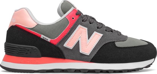 New Balance 574 Dames Sneakers - Black/Pink - Maat 38 | bol.com