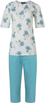 Pastunette Aqua Pyjama Wit/Aqua Blauw/Geel/Paars 44