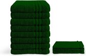 Byrklund Handdoeken set - Bath Basics - 12-delig - 8x 50x100 + 4x 16x21 - 100% katoen - Donker Groen