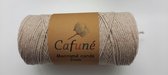 Cafuné gevlochten macramé koord-2mm-Beige-Klos 240 meter