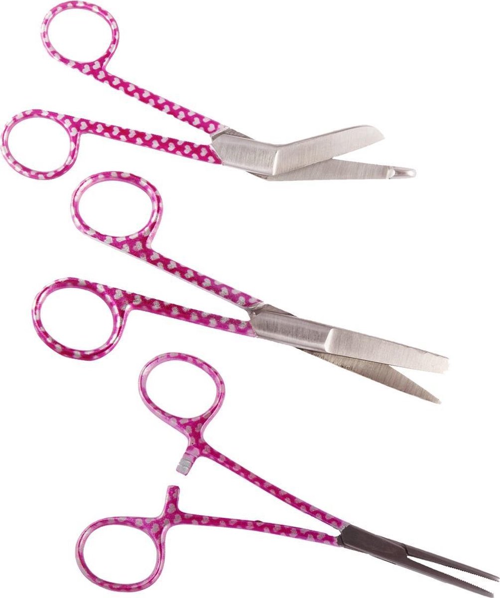 Goedkoopste Verpleegkunde Scharen Set - Hearts | Zorg - Zuster - Cadeau - Verpleegster - Accessoires