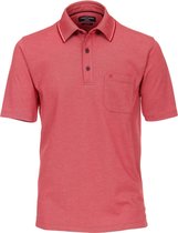 CASA MODA comfort fit poloshirt - rood melange -  Maat: 4XL