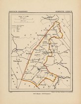 Historische kaart, plattegrond van gemeente Stedum in Groningen uit 1867 door Kuyper van Kaartcadeau.com