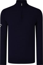 Callaway Ribbed ¼ zip Merino sweater, Kleur Navy, Maat XL