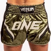 Venum ONE FC Impact Muay Thai Short Khaki Zwart Maat Venum Kickboks Muay Thai Shorts: XXL - Jeans size 36