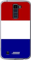 LG K10 (2016) Hoesje Transparant TPU Case - Nederlandse vlag #ffffff