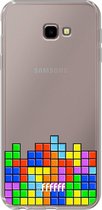 6F hoesje - geschikt voor Samsung Galaxy J4 Plus -  Transparant TPU Case - Tetris #ffffff