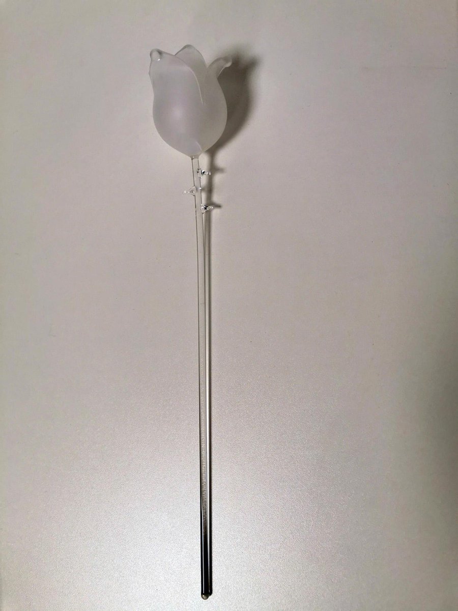 Roos - Bloem - Kristal - 36cm.