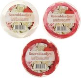 Luxe roze/rode rozenblaadjes ca 115 stuks