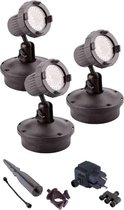 Auga Schijnwerperset VarioLed 3 x 3 Watt met transformator