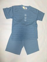 Petit Bateau - Zomer pyjama - Jongen - Blauw - Letters - 8 jaar  126