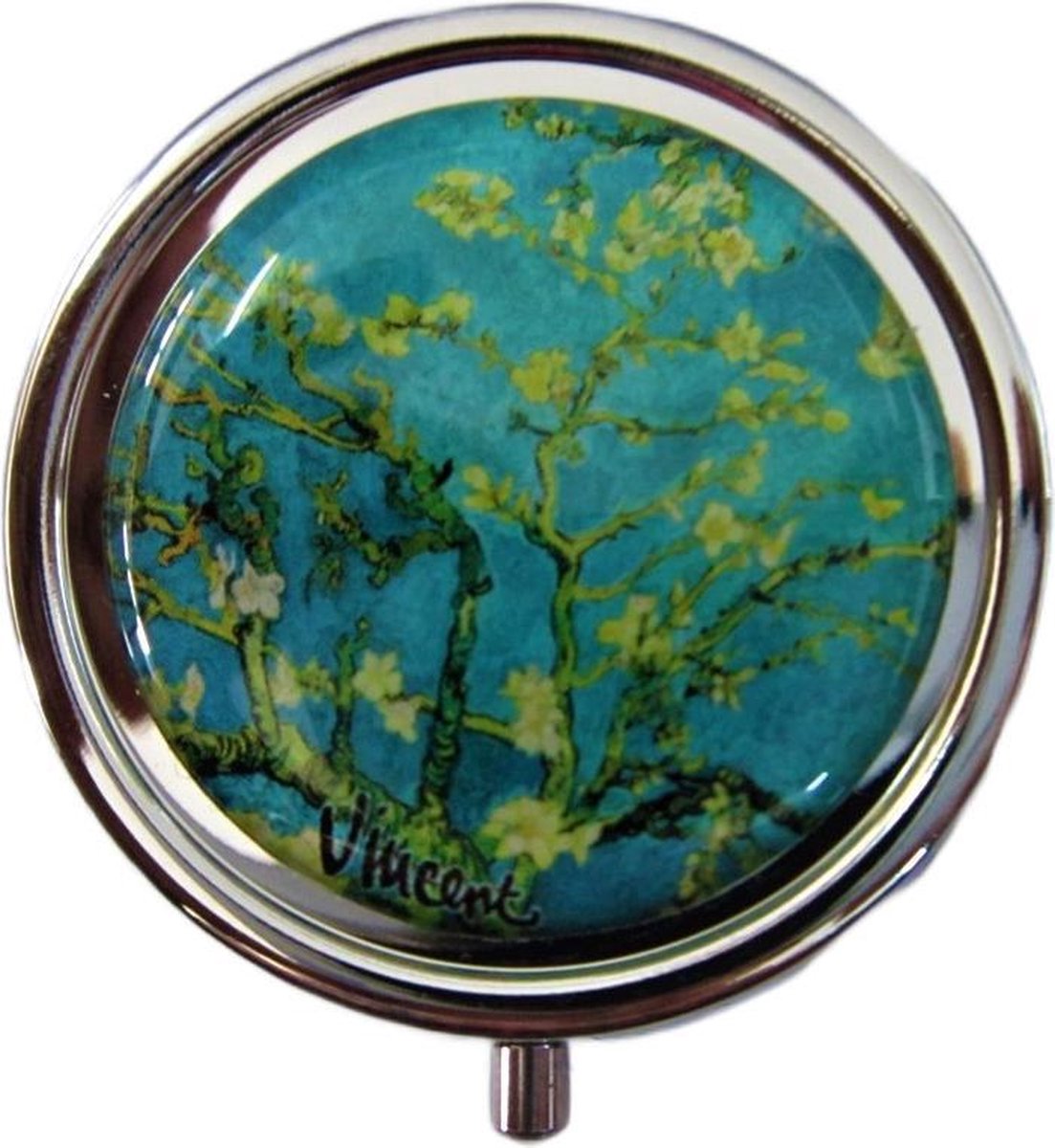 Goedkoopste Pillendoosje Amandeltakken Vincent van Gogh, met spiegeltje en drie vakjes