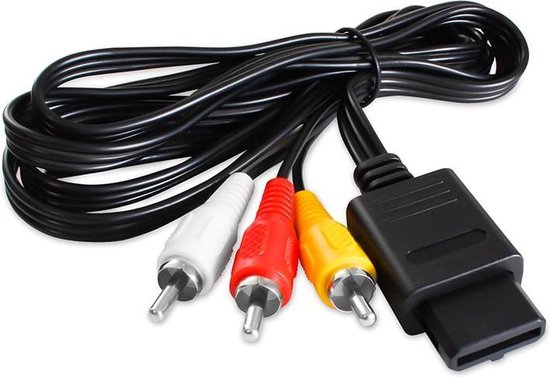 AV / TV-kabel voor Super Nintendo, N64 Gamecube, 1,8 m Eaxus | bol.com