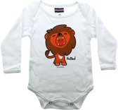 Witte leeuw Romper 3-6 maanden - EK voetbal 2021 - Baby Rompertjes - Rompertjes Baby - Rompertjes Baby met Tekst - Rompers - Souvenirs - Rompertjes - Baby Kleding - Babyshower Cadeau - Kraamc