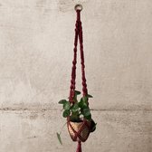 Macramé Plantenhanger Wild Rose  - Katoen  - Poefenzo