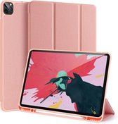 iPad pro 12.9 hoes leer - Roze hoesje iPad 12.9 pro 2020 - Dux Ducis