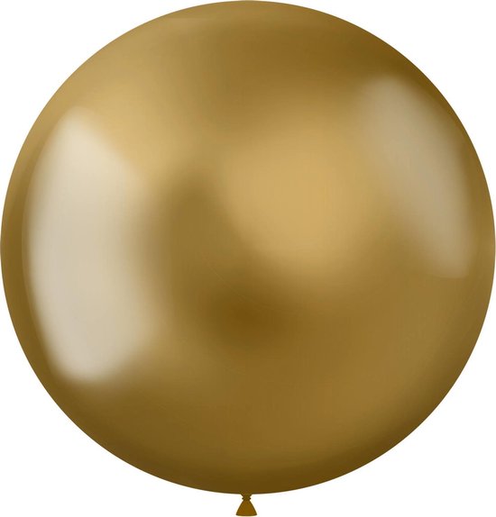 Ballon intens goud metallic XL 48cm | 5 stuks