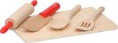 A&K Toys Houten Kinder Keukenset - 5 Stuks