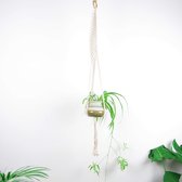 Plantenhanger - 105 cm - Katoen - Plantenpot - Hangpot - Hangende bloempot - Plantenhanger macrame - Plantenhanger binnen - Hangpotten - Plantenhangers