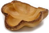 Houten schaal "Bloem ontwerp" Mango Hout -  18x19x7 cm