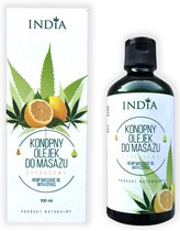 India Cosmetics Natuurlijke massage olie - Citrus, veganistisch - 100 ml