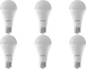 CALEX - LED Lamp 6 Pack - Smart A60 - E27 Fitting - Dimbaar - 14W - Aanpasbare Kleur CCT - Mat Wit - BES LED