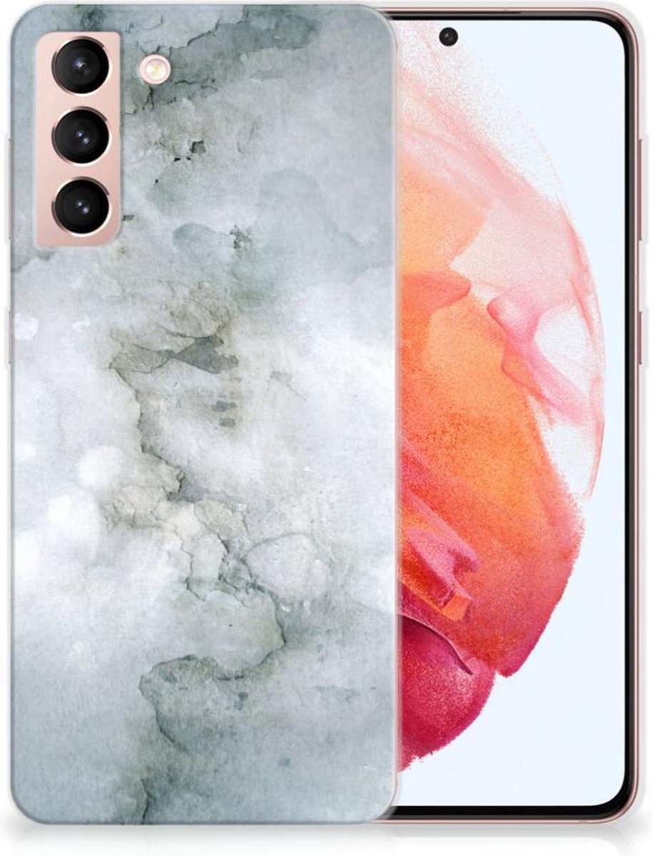 Hoesje maken Samsung Galaxy S21 Painting Grey