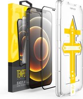 Apple iPhone 12 Pro Max - Premium Tempered Glass Screenprotector met Easy Applicator - volledig dekkend - case friendly