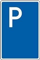 Parkeerplaatsbord zonder tekst, rechthoekig 250 x 400 mm Kunststof