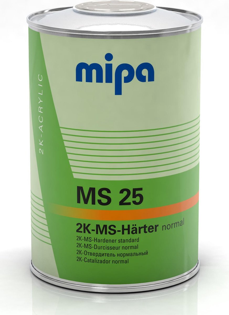 MIPA 2K Universele Medium Solid MS Verharder - MS25 Standaard - 1 liter