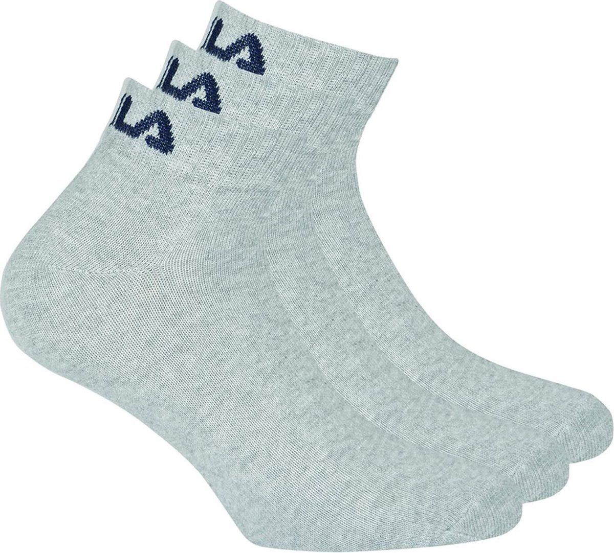 Fila Quarter Plain Enkelsokken 3 pack – 3x 3pack 9 stuks Grijs