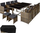 tectake - Wicker zitgroep Palma 8+4+1, variant 2 natuur SKU: 403729