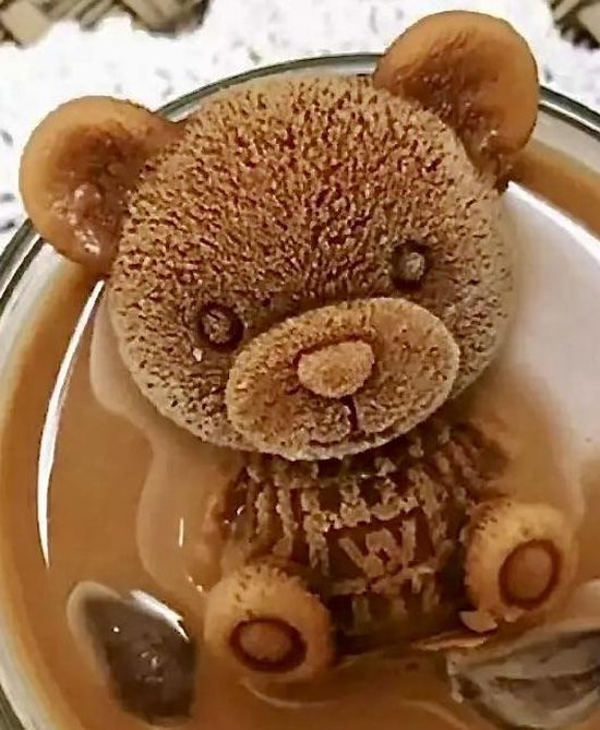 Bumbly Bear 3D ours en peluche en silicone avec pull moule à glaçons - moule  de