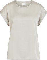 VILA VIELLETTE S/S SATIN TOP/SU - NOOS Dames Top - Maat 34