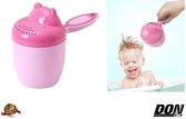 Baby Haarspoelbeker / Babyspoelbeker Baby Bad Spoelbeker -Roze / Baby Haar Spoelbeker / Baby en Kinderen Cartoon Nijlpaard Ontwerp Bad Beker / Baby Douche Shampoo beker / Baby Haarspoeling Kr