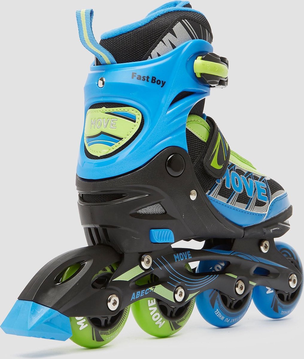 bol.com | Move Fast Kids Skeelers - Kinderen - Maat L - Blauw/Groen