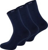 Heren business sokken – 80% gekamd katoen – navy blauw  – 3 paar – maat 39/42
