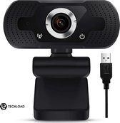 Techload 1080P Webcam voor PC - met Microfoon -Webcam - met USB - Full HD 1080P - Camera - Thuiswerken - voor Windows en Mac