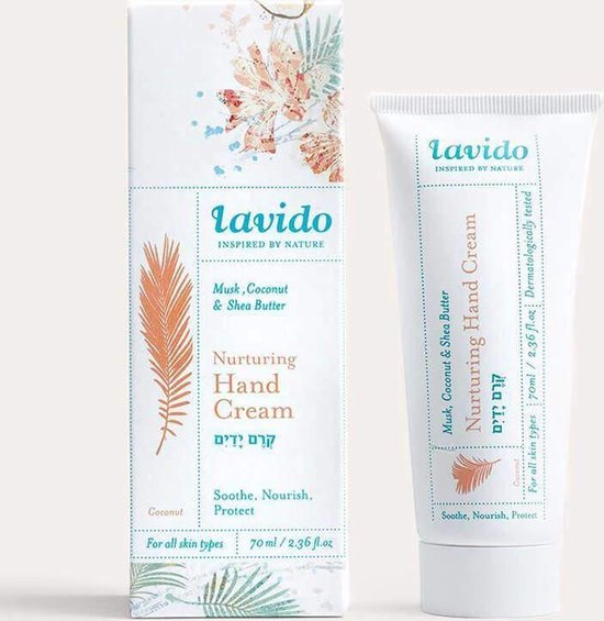 Lavido Nurturing Hand Cream - Natuurlijke kokosnoot handcrème | bol.com