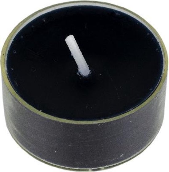 Branded By - Waxinelichtjes - zwart - 4 centimeter - Zak 60 stuks | bol.com