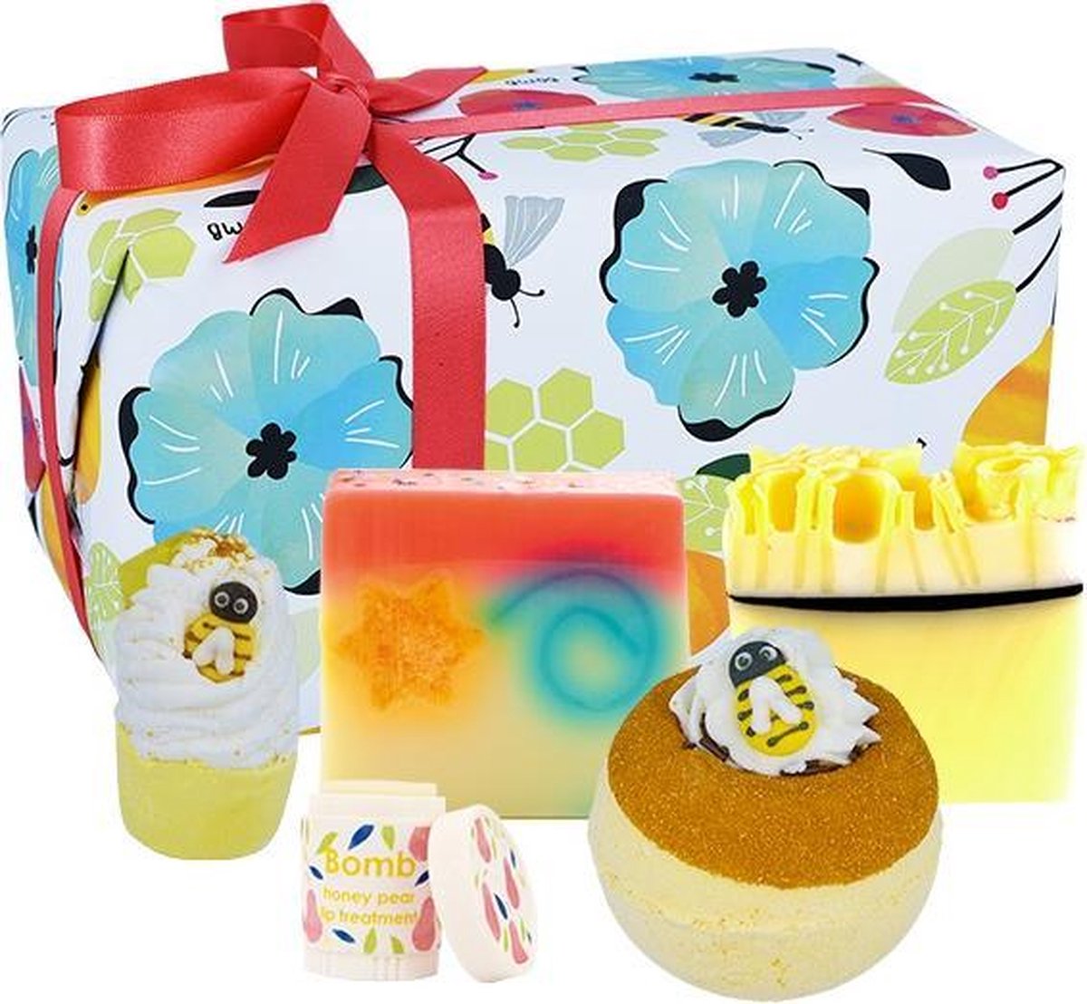 Goedkoopste Bomb Cosmetics - Bad Geschenkset - Bee-autiful - Handgegoten zeep - Badbruisballen