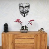Drart - Metalen Anonymus 60 cm x 48 cm - metalen wanddecoratie - metal anonymus