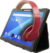 Point of View - 10" tablet/tablet 10 inch - 2GB+32GB - met 3G/WiFi/DUAL SIM/GPS/Bluetooth Android 10 Go Tablet met zwarte beschermhoes en rode koptelefoon (geschikt voor Netflix en Disney+)