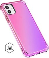 Soft back cover voor Samsung Galaxy A70 - Roze paars back cover - Regenboog print voor A70 - Back cover protection Samsung A70.