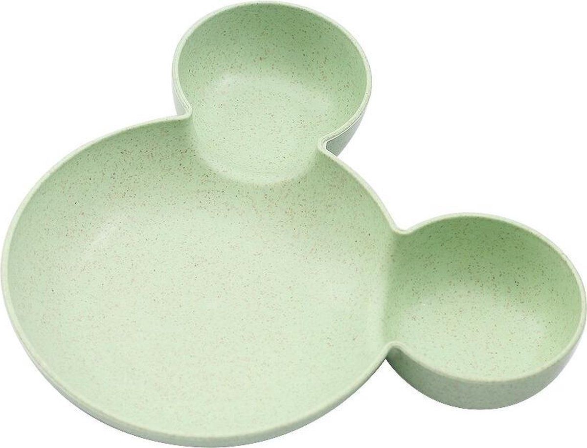 Goedkoopste Kinderservies - Baby Bord - Kinderbordje - Duurzaam - Eco Friendly-Tarwe-Groen-1 stuk