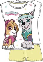 Paw Patrol Pyjama met korte mouw - wit - Maat 116